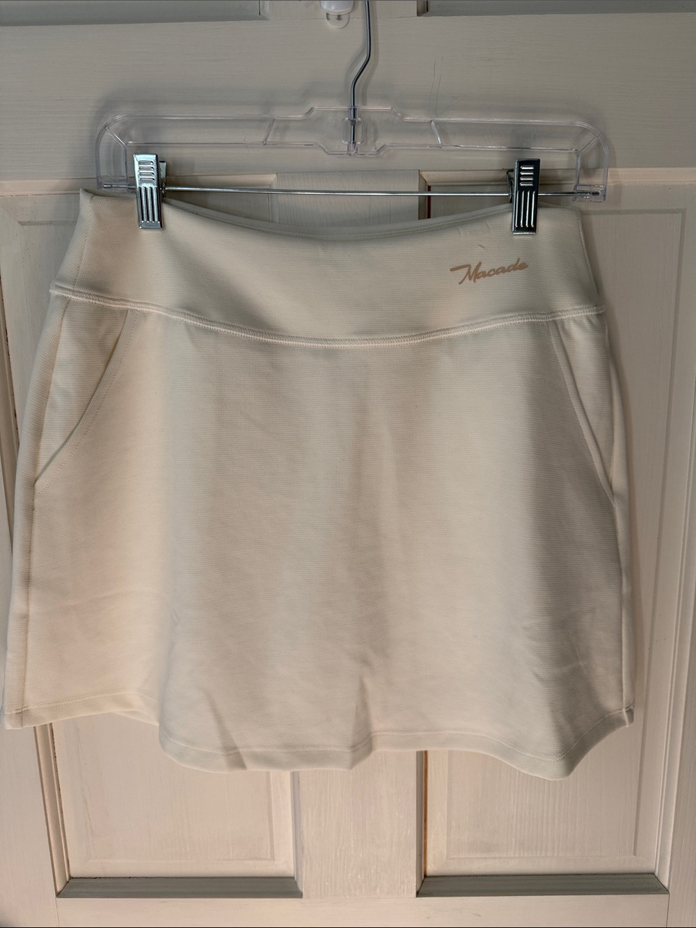 MACADE Cream Golf skirt with Pockets